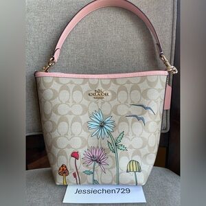 NWT! Coach X Observed By Us City Bucket Bag In Signature Canvas (COACH CU394)